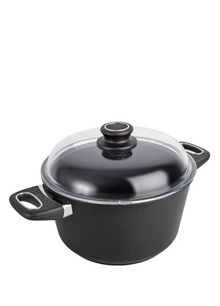 Black Deep Cast Iron Cookware 24 cm