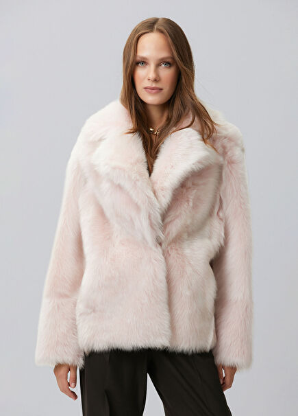 Limited Pink Leather Coat