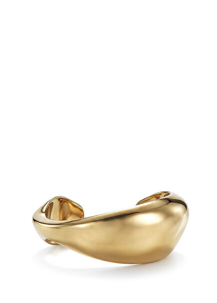 Seren 925 Sterling Silver 24K Gold Plated Women's Open Bracelet