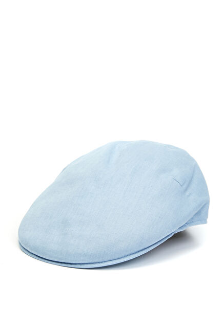 Blue Mens Linen Hat
