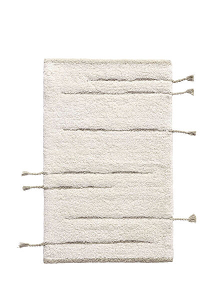 Earth Mint Pamuklu Tekli Banyo Paspası 50 x 80 cm