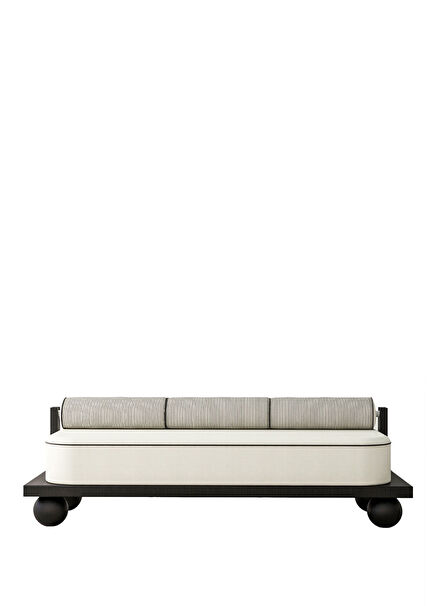 Mario Black Wood Bench