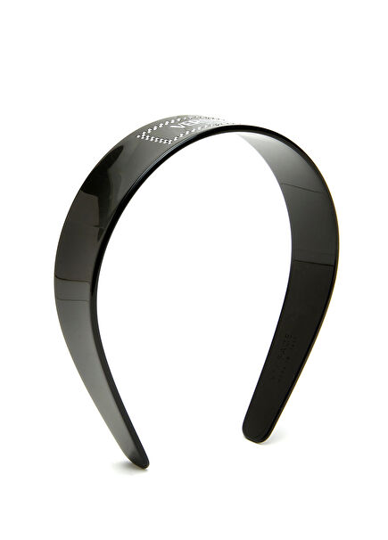 Black Crystal Stone Women's Headband