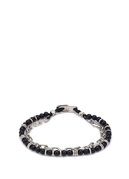 Mixed Stone Bracelet in Silver