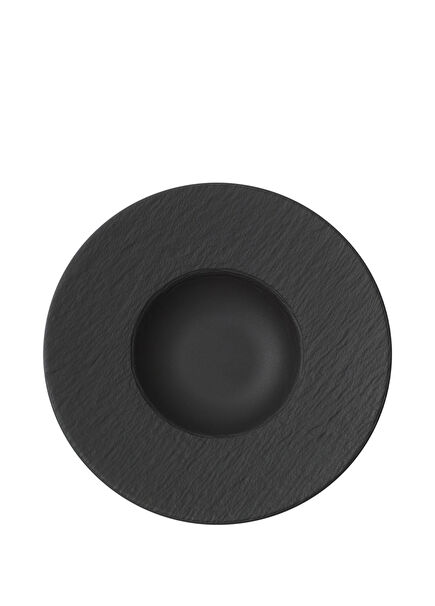 Manufacture Rock Siyah Porselen Gurme Makarna Tabağı 29 cm