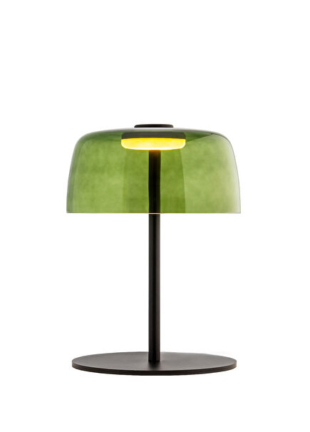 Levels Green Glass Table Lamp