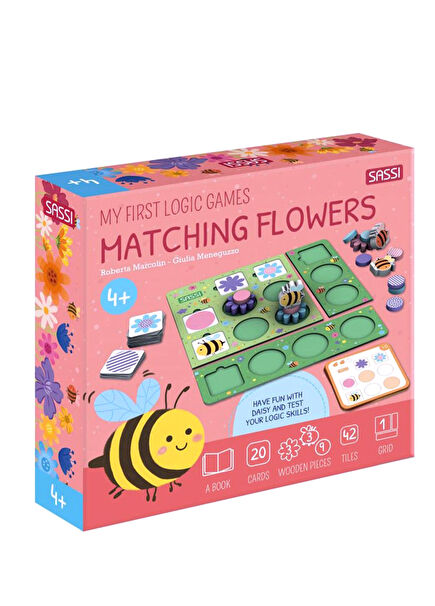 Eşleşen Çiçekler İlk Mantık Oyunlarım Çocuk Yabancı Dil Kitabı