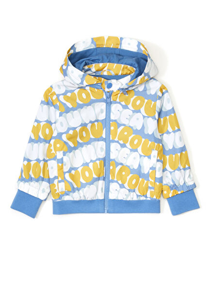 Multicolor Hooded Baby Boy Jacket
