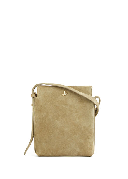 Khaki Women's Suede Mini Bag
