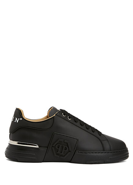 Black Men's Leather Sneakers