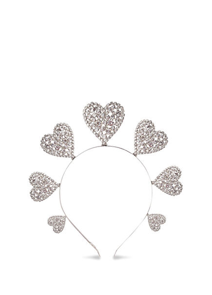 Life Path Headpiece Gümüş Kaplama Kristal Taşlı Kadın Taç