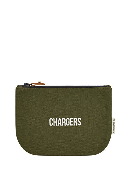 Chargers Zipper Green Organizer Travel Bag