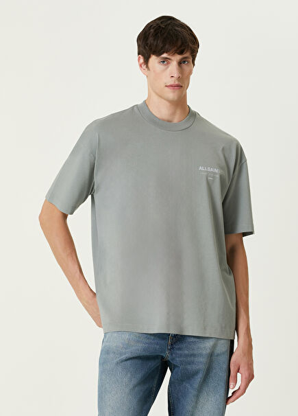 Underground Gri Logo Baskılı T-shirt