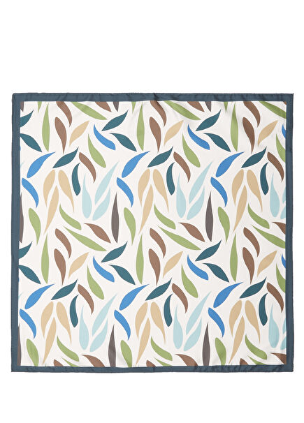 Desenli Kadın Saten Fular