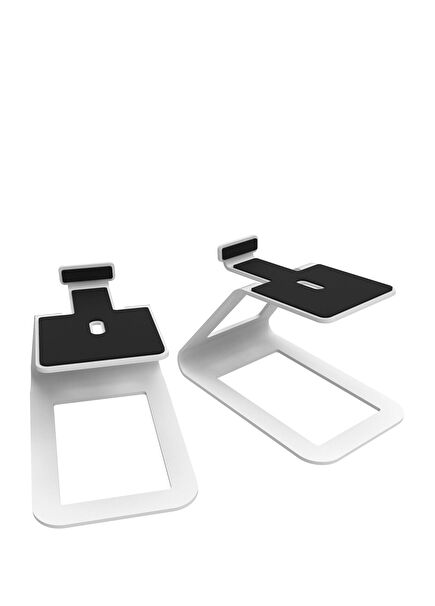 SE4W White Desktop Speaker Stand