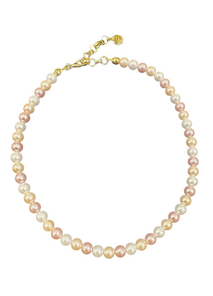 Sweet Pearl Necklace 24 Ayar Altın Kaplama Kadın İnci Kolye