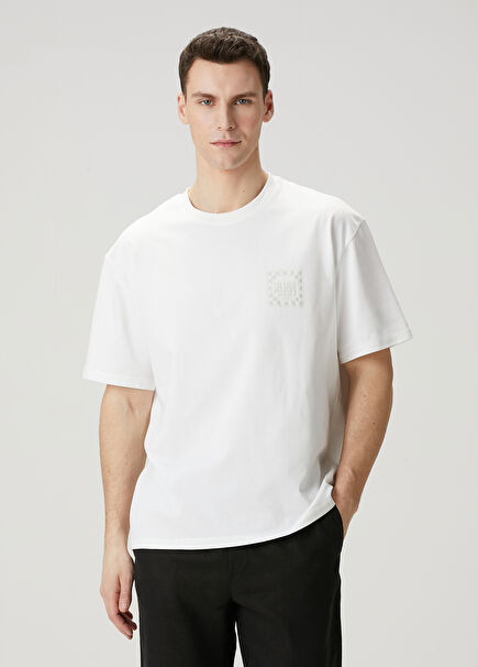 Goods White Logo Printed Organic Cotton T-Shirt