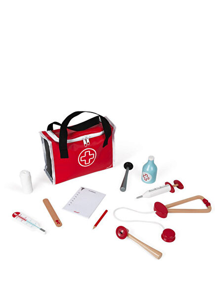 11 Piece Multi-Colored Toy Doctor Set