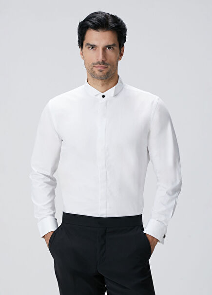 White Tuxedo Shirt