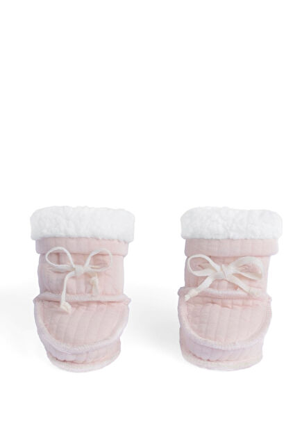 Pembe Wellsoft Kapitone Kız Bebek Patik