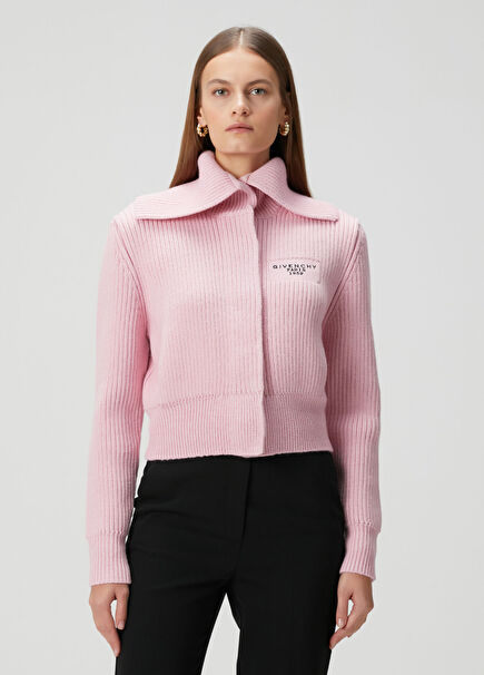 Pink Wool Cardigan