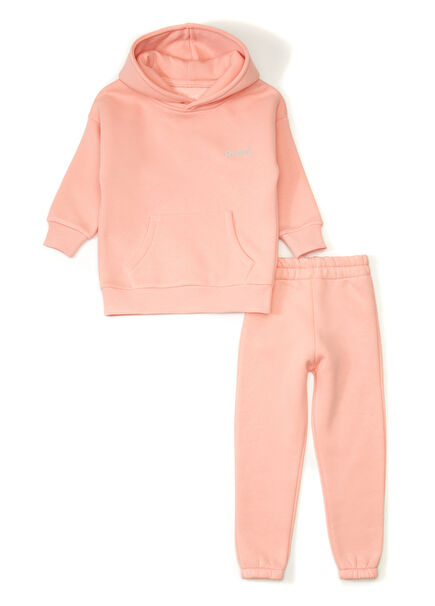 Peach Girls Tracksuit Set