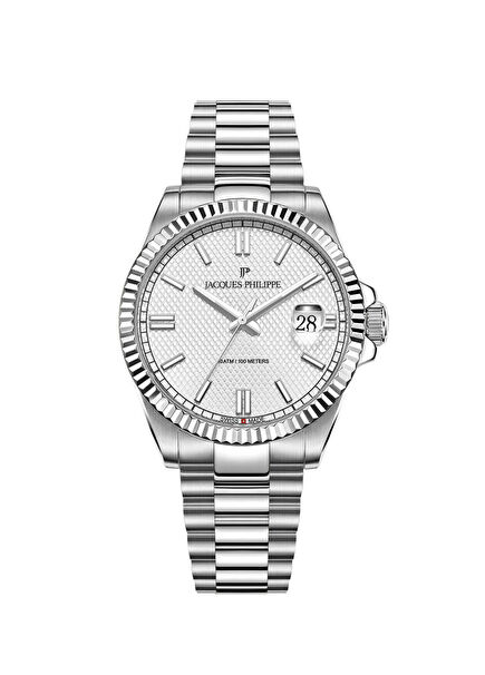 JPQGS591326V3 Metalik Gri Çelik Erkek Kol Saati