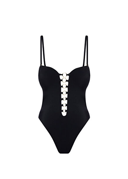 Evening Embrace Black Women's Swimsuit