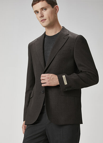 Drop 7 Kahverengi Yün Ceket