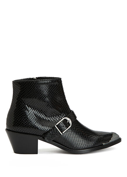 Siyah Kadın Deri Bot