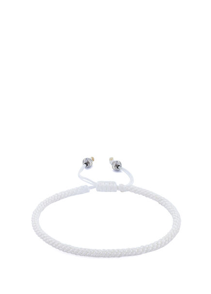 Knot Beyaz Erkek Bileklik