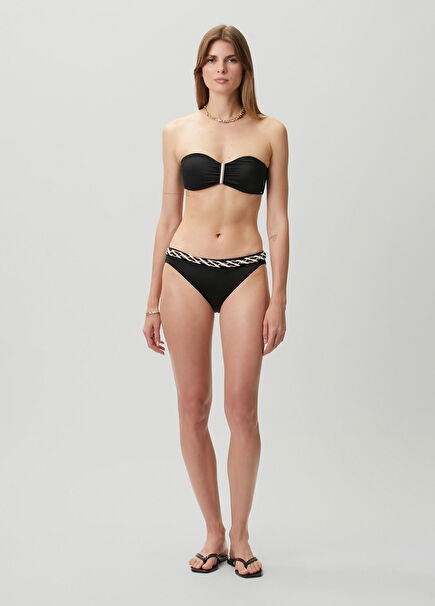 Black Braided Bikini Bottoms