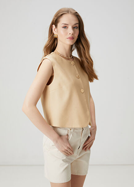 Beige Blouse