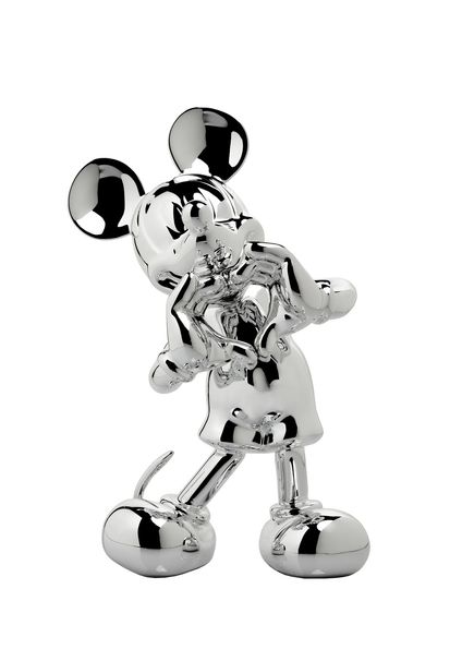 Mickey With Love Xs Silver Sculpture