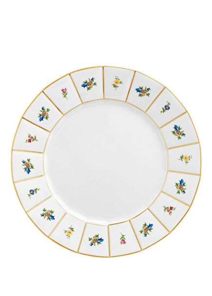 Grecque Mille Fleurs Porselen Servis Tabağı 27 cm