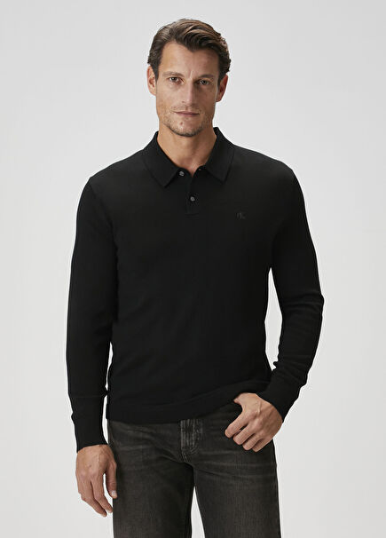 Black Polo Sweater