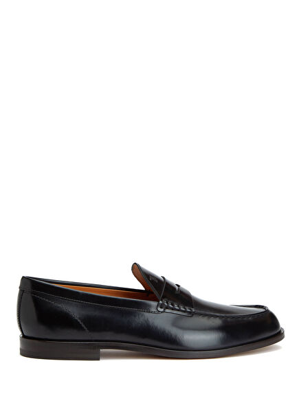 Black Men's Leather Loafer