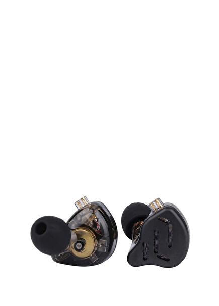 Zax Black In-Ear Hybrid Headphones with Microphone