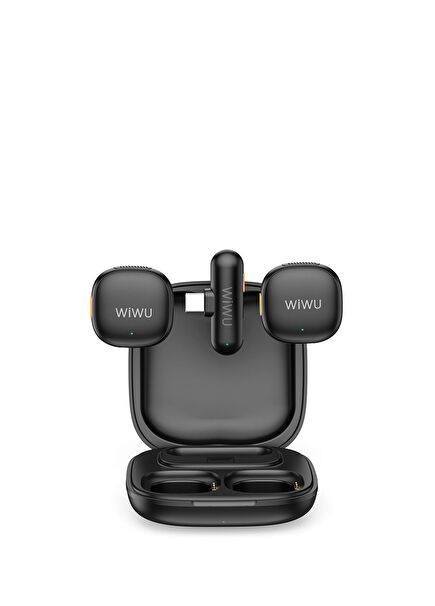 Wi-WM006 2 in 1 Type-C Yapay Zeka ANC Kablosuz Yaka Mikrofonu