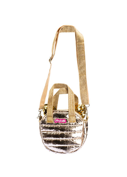 Kedi Kulaklı Puffer Dore Kız Çocuk Omuz Çantası