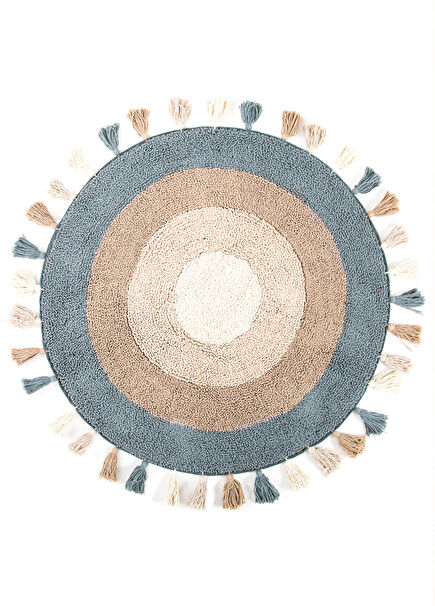 Laura Beige Bath Mat 100x100 cm