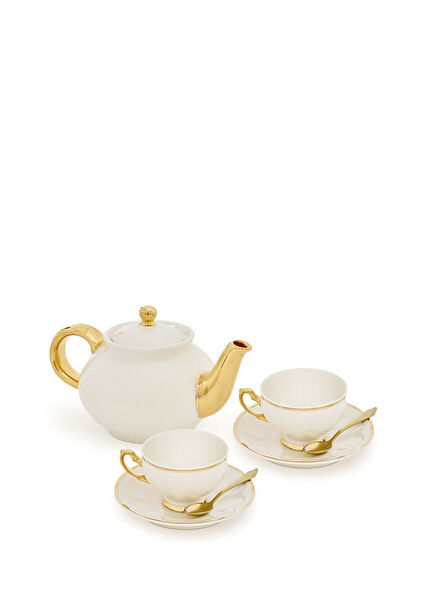 Divan Beige Porcelain Tea Set