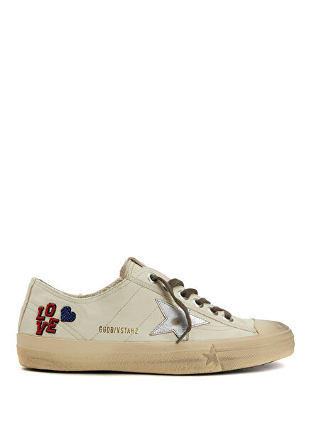 V-Star Ekru Kadın Deri Sneaker