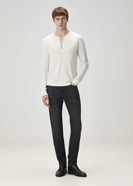 J702 Slim Fit Dark Grey Jeans