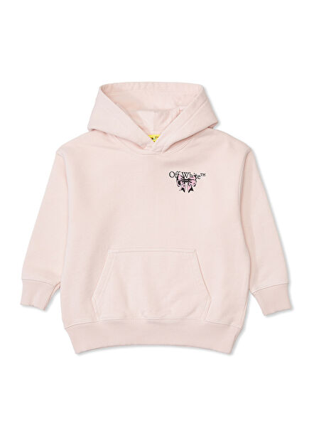 Pembe Kapüşonlu Kız Çocuk Sweatshirt