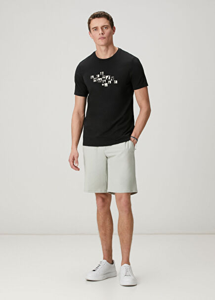 Light Khaki Waist Corded Magnetic Technical Shorts