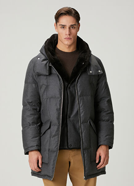 Anthracite Hooded Puff Parka