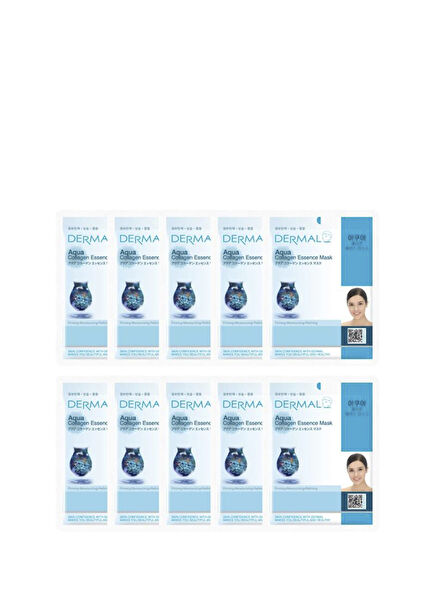 qua & Collagen Extract Disposable 10-Pack Skin Care Mask