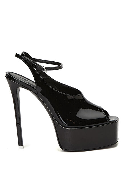 Ornalla Black Women's Leather Sandals