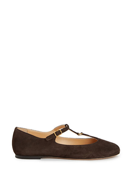Marcie Brown Suede Ballet Flats